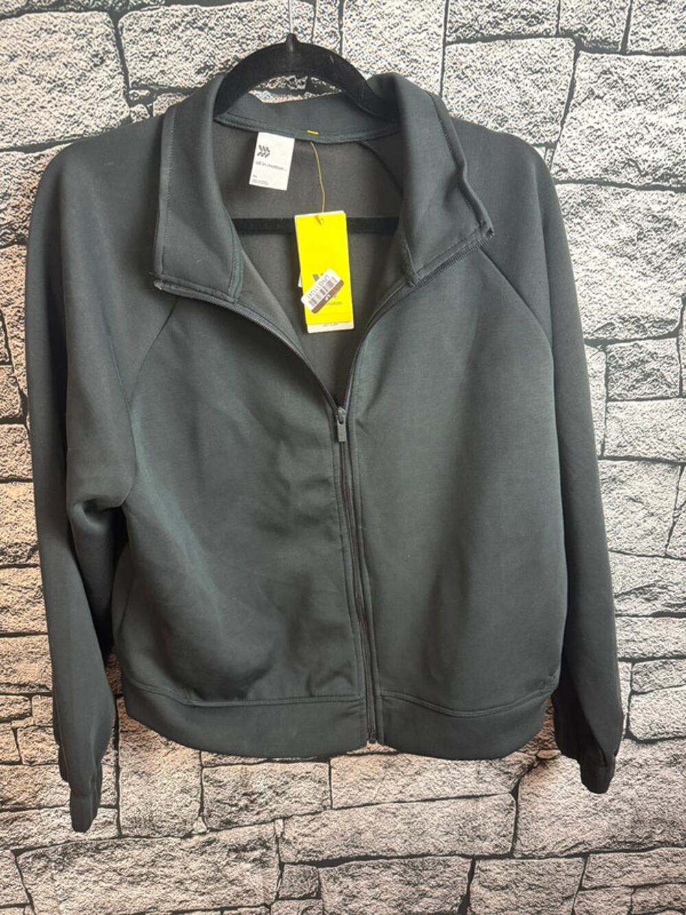 Ladies All in Motion Black Airy Sleek Full Zip Jacket - XL